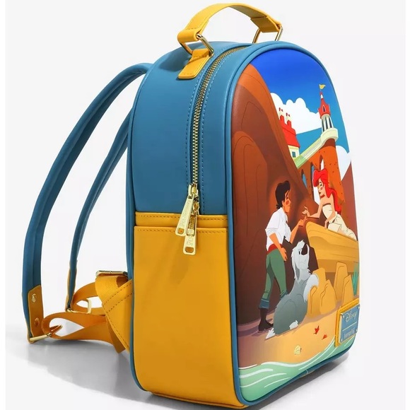 New Loungefly Disney The Little Mermaid Ariel & Eric Beach Backpack - Picture 3 of 5